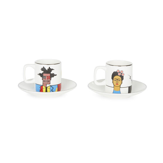Modern Artist espresso cup and saucer set